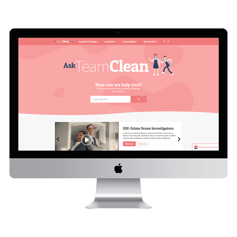 ask team clean html website