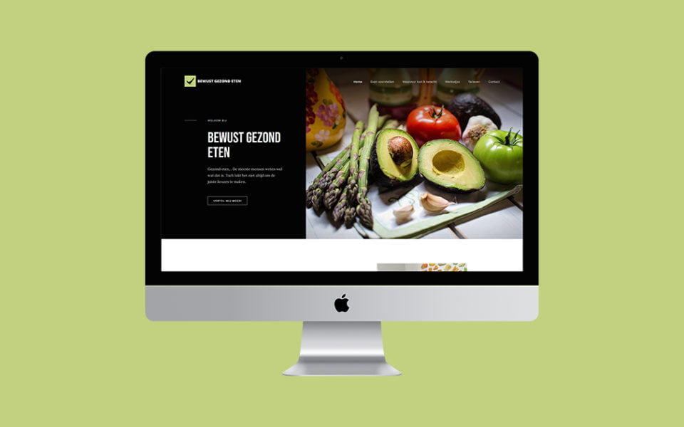 bewust gezond eten wordpress website