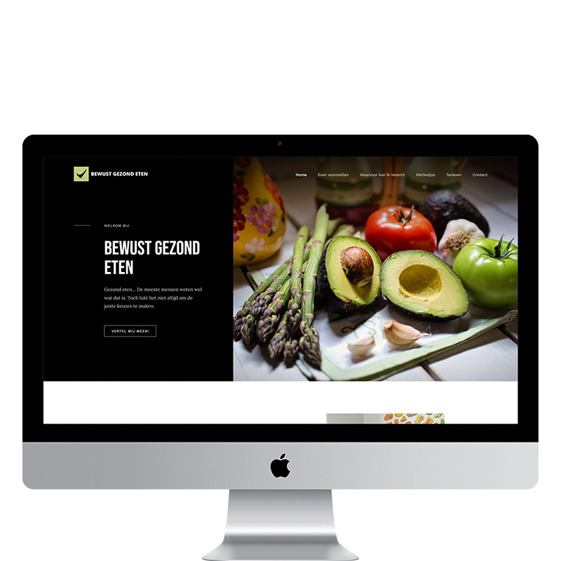 bewust gezond eten wordpress website