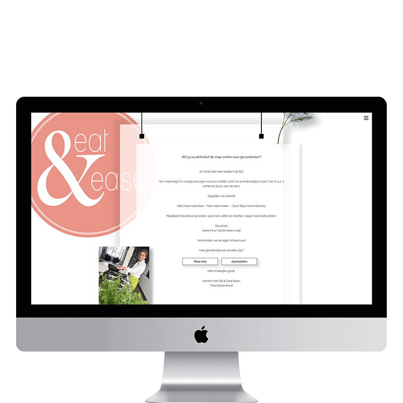 eat and ease wordpress website