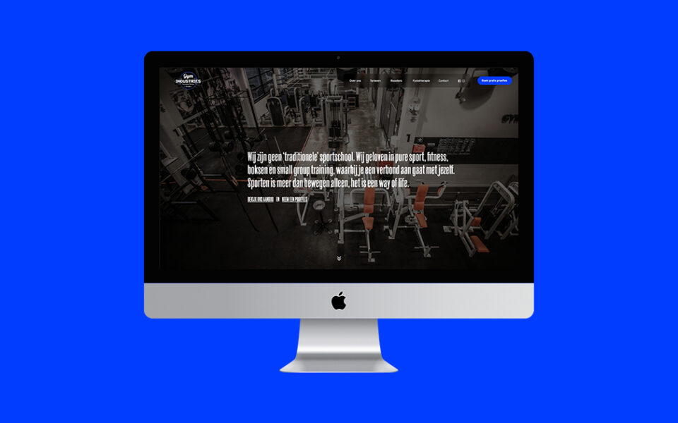 gym industries wordpress website