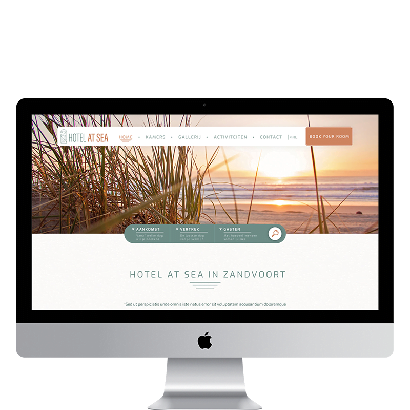 hotel at sea maatwerk wordpress website