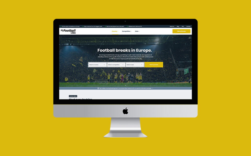 my football cities maatwerk wordpress website
